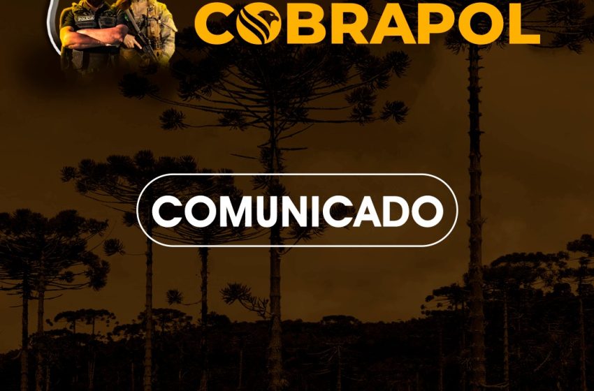  COMUNICADO – XXIV CONGRESSO NACIONAL DA COBRAPOL